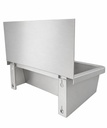 Waschbecken 1 aus Edelstahl, 600 x 468 x 438 mm