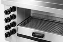 Salamander Gas 8 aus Edelstahl, 1650 x 490 x 680 mm