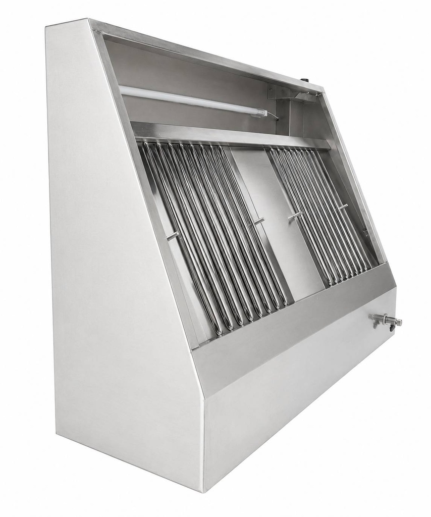 900 Wandhauben aus Edelstahl, 1200 x 900 x 450 mm