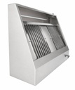 900 Wandhauben aus Edelstahl, 1200 x 900 x 450 mm