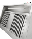 900 Wandhauben aus Edelstahl, 1200 x 900 x 450 mm
