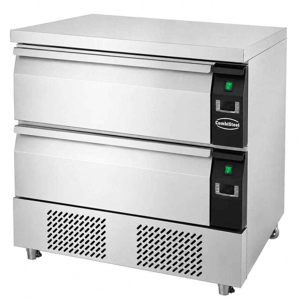 Kühl-/Tiefkühltisch Umschaltbar 2, 4 x 1/1 GN, 905 x 700 x 865 mm