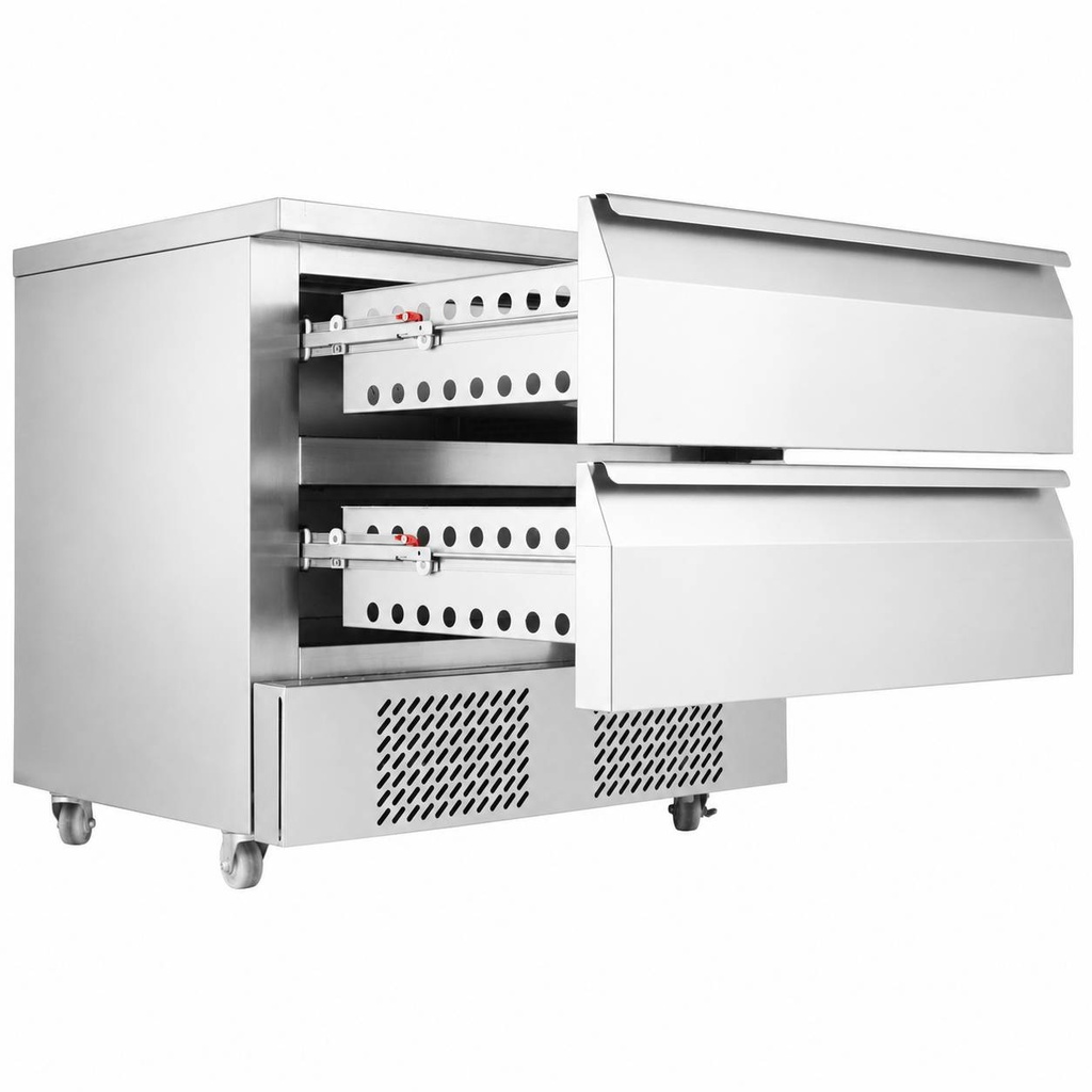 Kühl-/Tiefkühltisch Umschaltbar 2, 4 x 1/1 GN, 905 x 700 x 865 mm