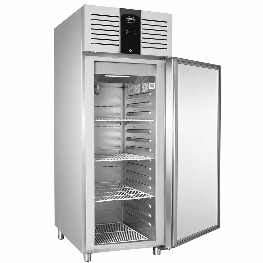 Kühlschrank 1 Tür aus Edelstahl, 560 L, 740 x 875 x 2090 mm