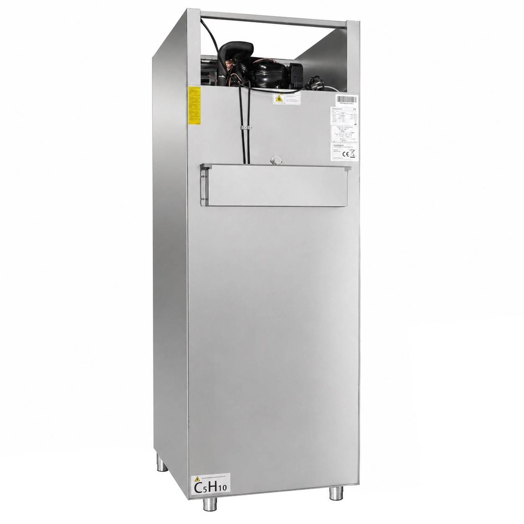 Kühlschrank 1 Tür aus Edelstahl, 560 L, 740 x 875 x 2090 mm