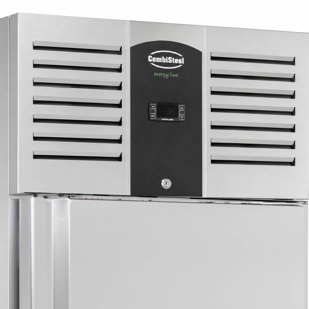 Tiefkühlschrank 1 Tür aus Edelstahl, 560 L, 740 x 875 x 2090 mm