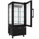 Gekühltes Gebäckvitrine, 650 x 650 x 1500 mm, schwarz