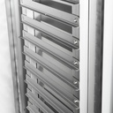 Bankett Wagen Warm aus Edelstahl, 17 x 1/1 GN, 515 x 780 x 1763 mm