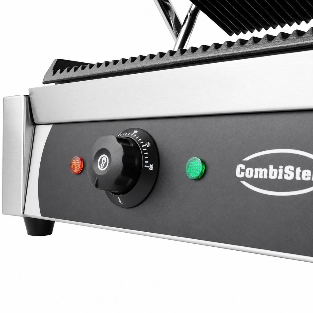 Kontaktgrill Doppelt aus Edelstahl, 580 x 410 x 190 mm