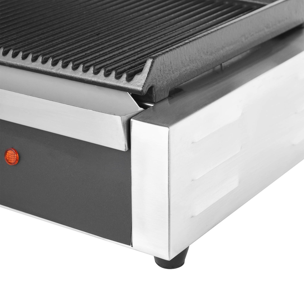 Kontaktgrill Doppelt aus Edelstahl, 580 x 410 x 190 mm
