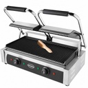 Kontaktgrill Doppelt aus Edelstahl, 580 x 410 x 190 mm