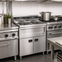 Elektro Friteuse aus Edelstahl, 2 x 12 L, 2 x 6 kW, 800 x 700 x 850 mm