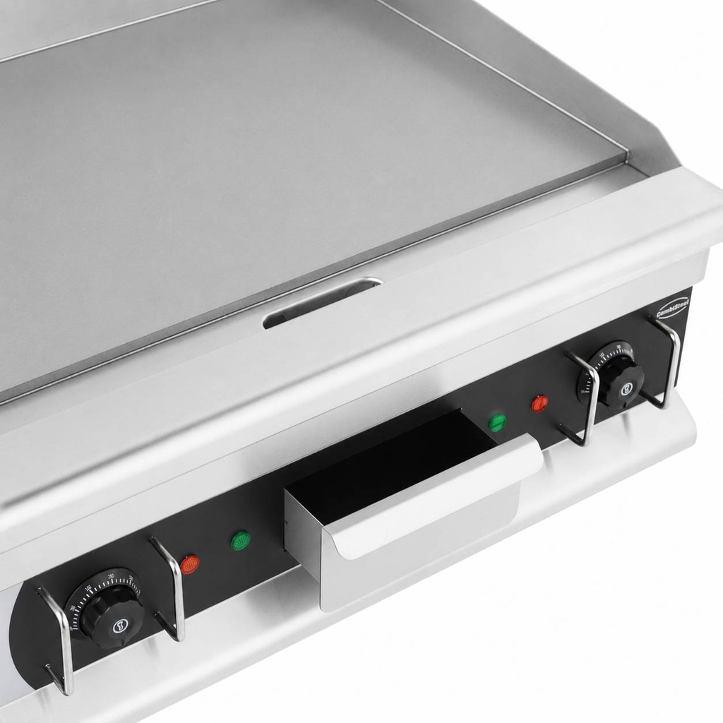 Elektro Grillplatte aus Edelstahl, 600 x 520 x 310 mm