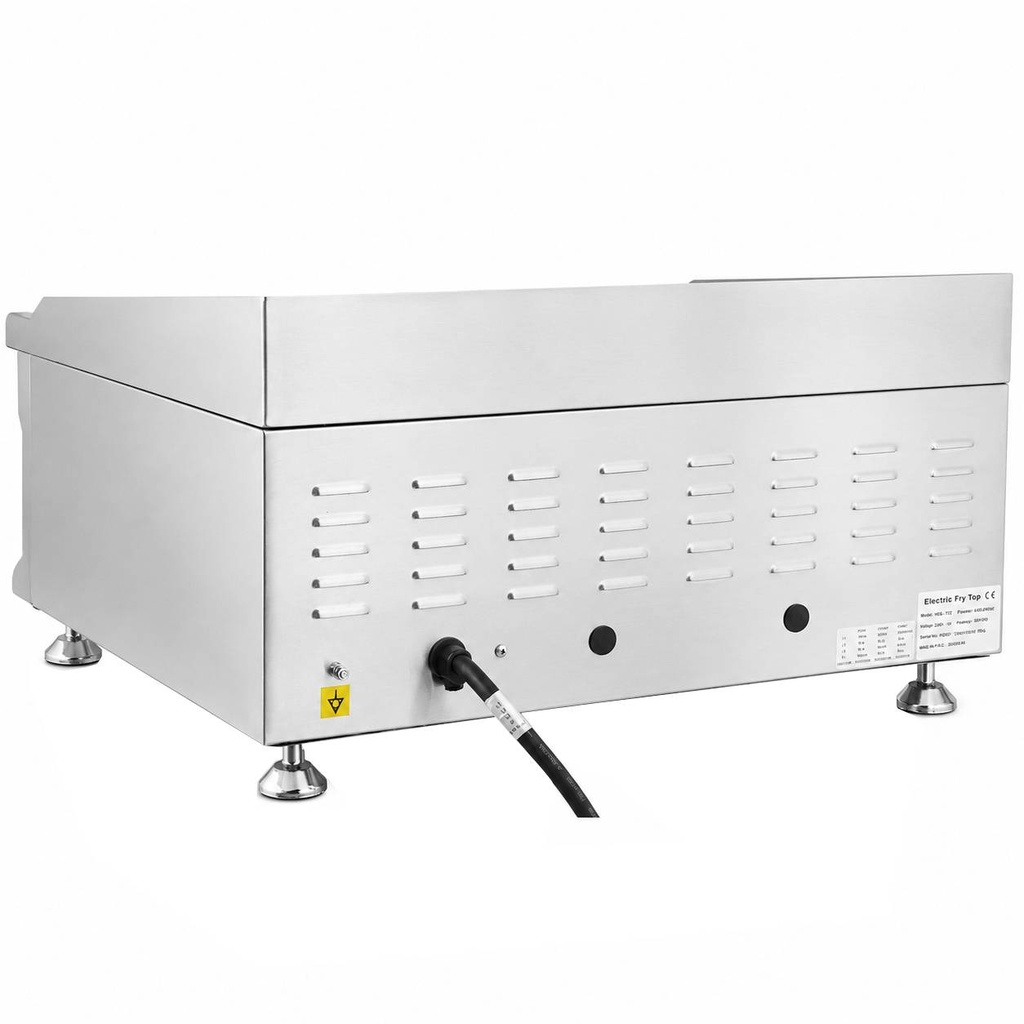Elektro Grillplatte aus Edelstahl, 600 x 520 x 310 mm