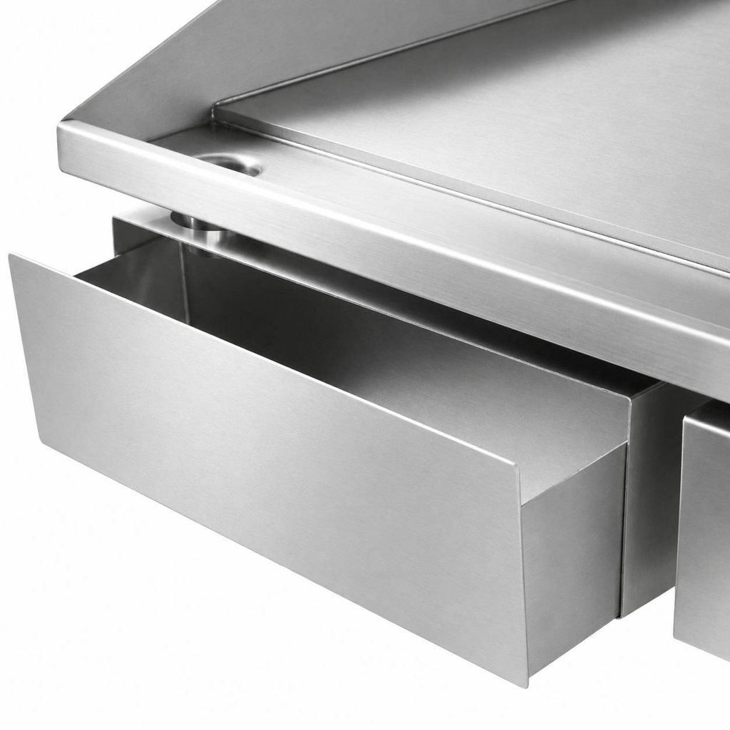 Elektro Grillplatte aus Edelstahl, 550 x 470 x 230 mm