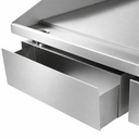 Elektro Grillplatte aus Edelstahl, 550 x 470 x 230 mm