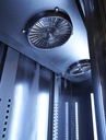 Kühlschrank 3 Glastüren, 1600 x 600 x 2100 mm, schwarz