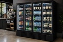 Kühlschrank 4, 2508 x 710 x 2003 mm, 2025 L, schwarz