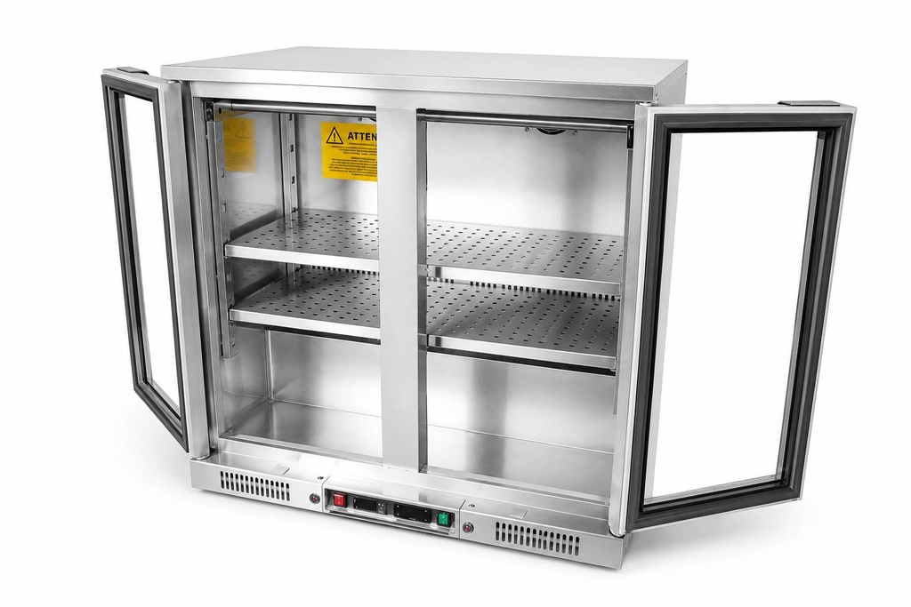 Dry Age Schrank aus Edelstahl, 198 L, 920 x 550 x 910 mm
