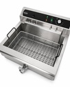 Elektro Tischfriteuse aus Edelstahl, 25 L, 590 x 570 x 370 mm