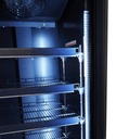 Kühlschrank 1 Glastür, 620 x 705 x 2050 mm, schwarz