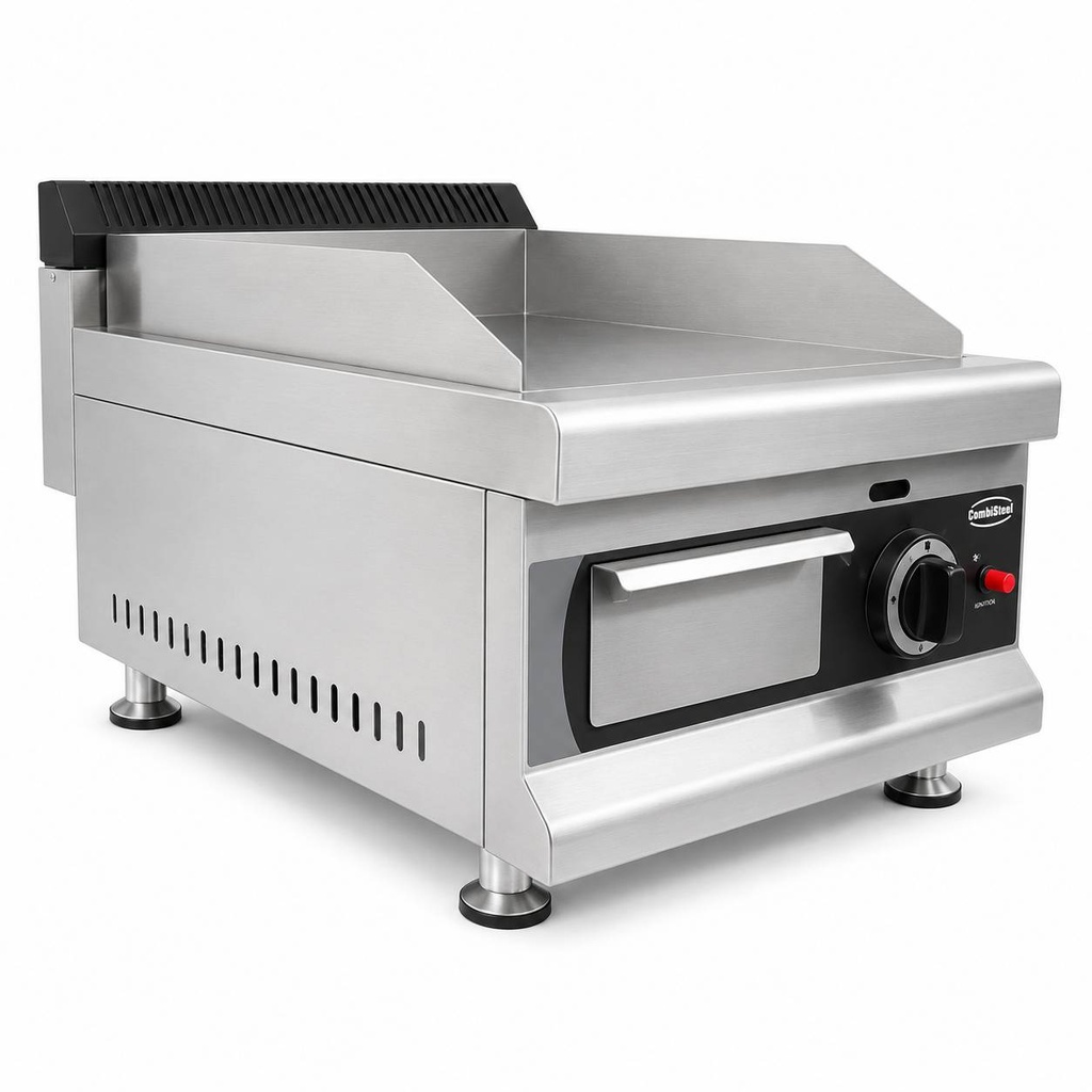 Gas Grillplatte Chrom aus Edelstahl, 400 x 575 x 365 mm