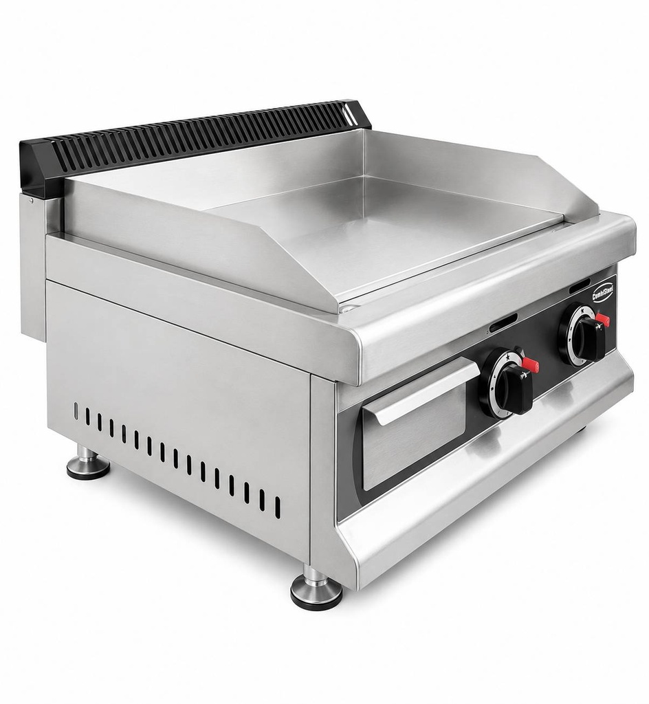 Gas Grillplatte Chrom aus Edelstahl, 650 x 575 x 365 mm