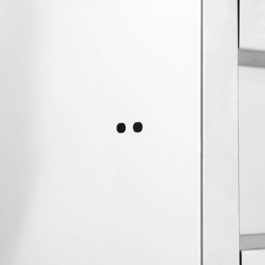 Entry 700 aus Edelstahl, 400 x 700 x 941 mm