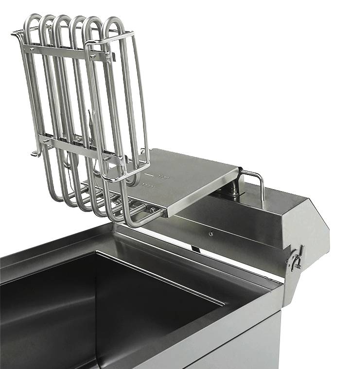 Elektro Tischfriteuse aus Edelstahl, 1 x 8 L, 310 x 505 x 355 mm