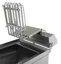 Elektro Tischfriteuse aus Edelstahl, 1 x 8 L, 310 x 505 x 355 mm