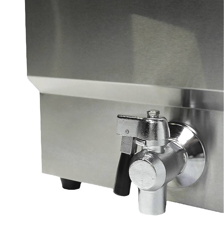 Elektro Tischfriteuse aus Edelstahl, 1 x 8 L, 310 x 505 x 355 mm