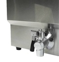 Elektro Tischfriteuse aus Edelstahl, 1 x 8 L, 310 x 505 x 355 mm