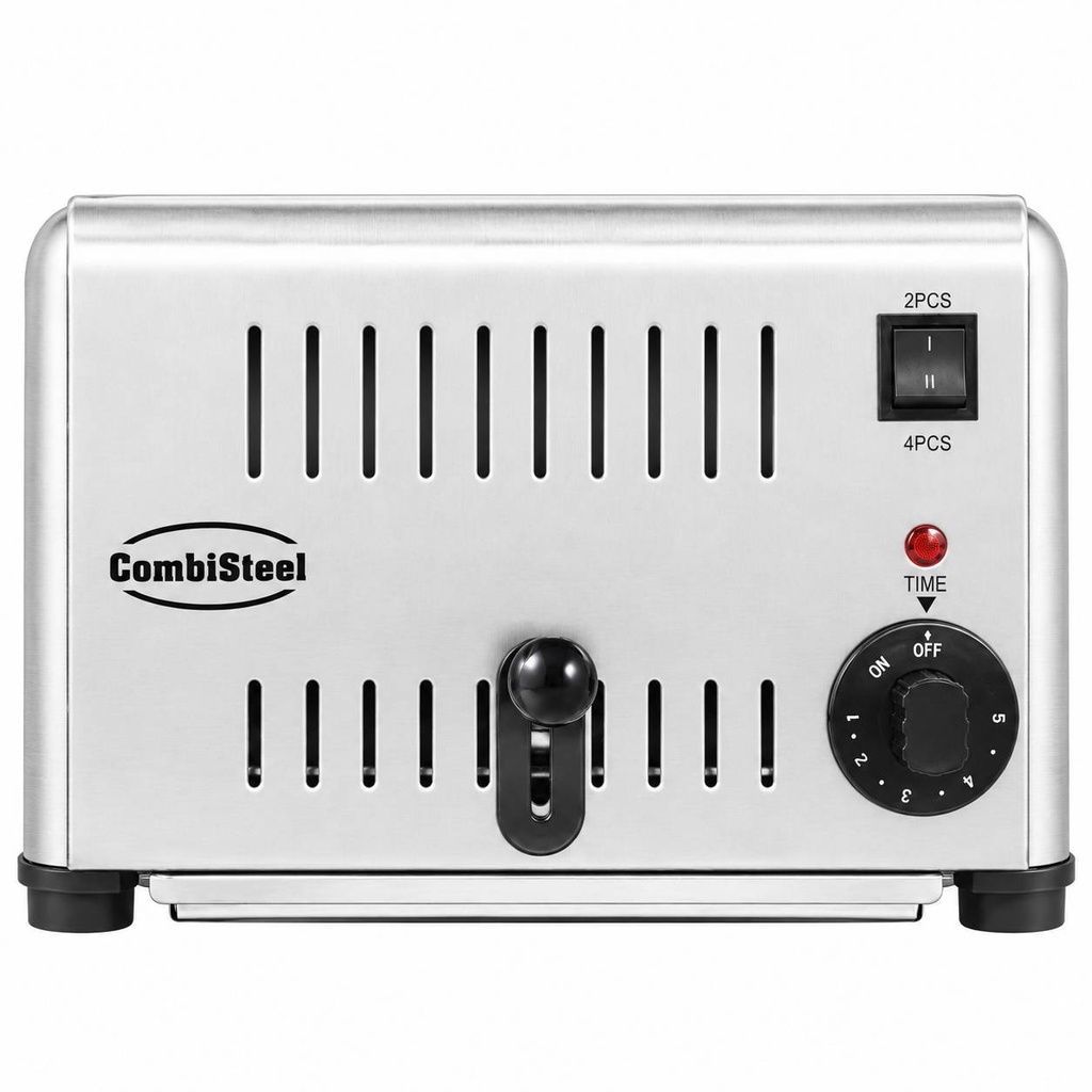 Toaster 4 aus Edelstahl, 290 x 260 x 220 mm