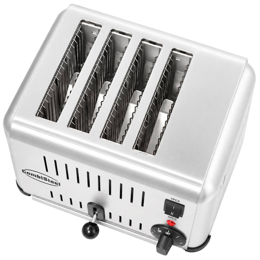 Toaster 4 aus Edelstahl, 290 x 260 x 220 mm