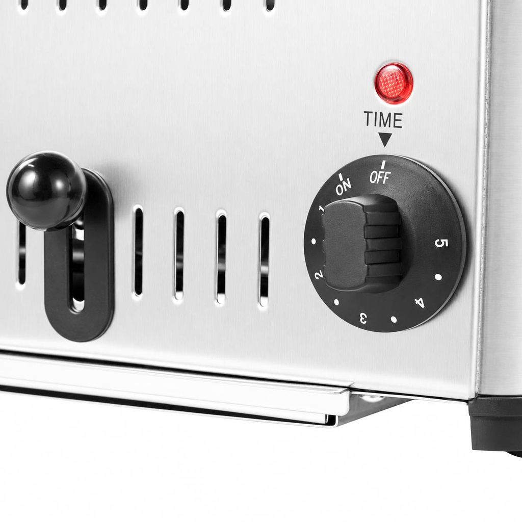 Toaster 4 aus Edelstahl, 290 x 260 x 220 mm