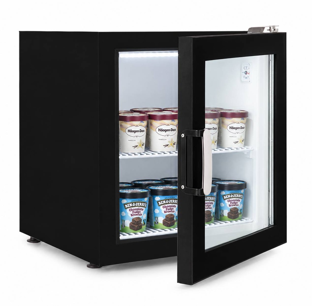 Tischmodell Tiefkühlschrank, 542 x 566 x 628 mm, schwarz
