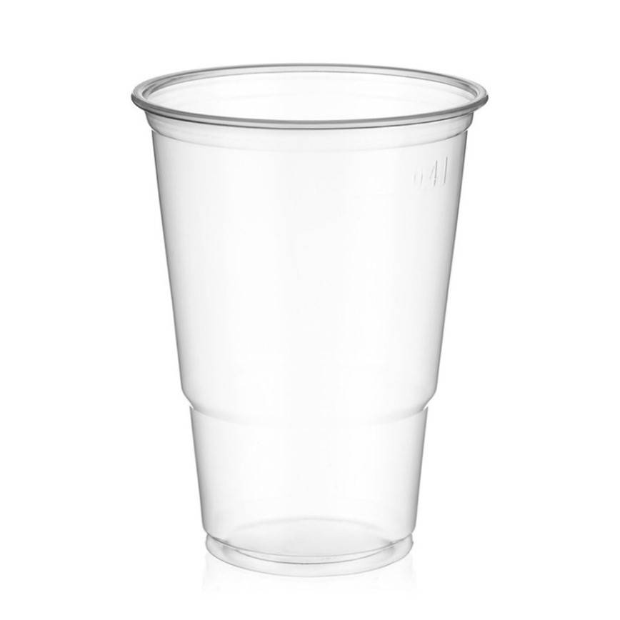 Trinkbecher 400 ml, klar | 50 Stück/Rolle