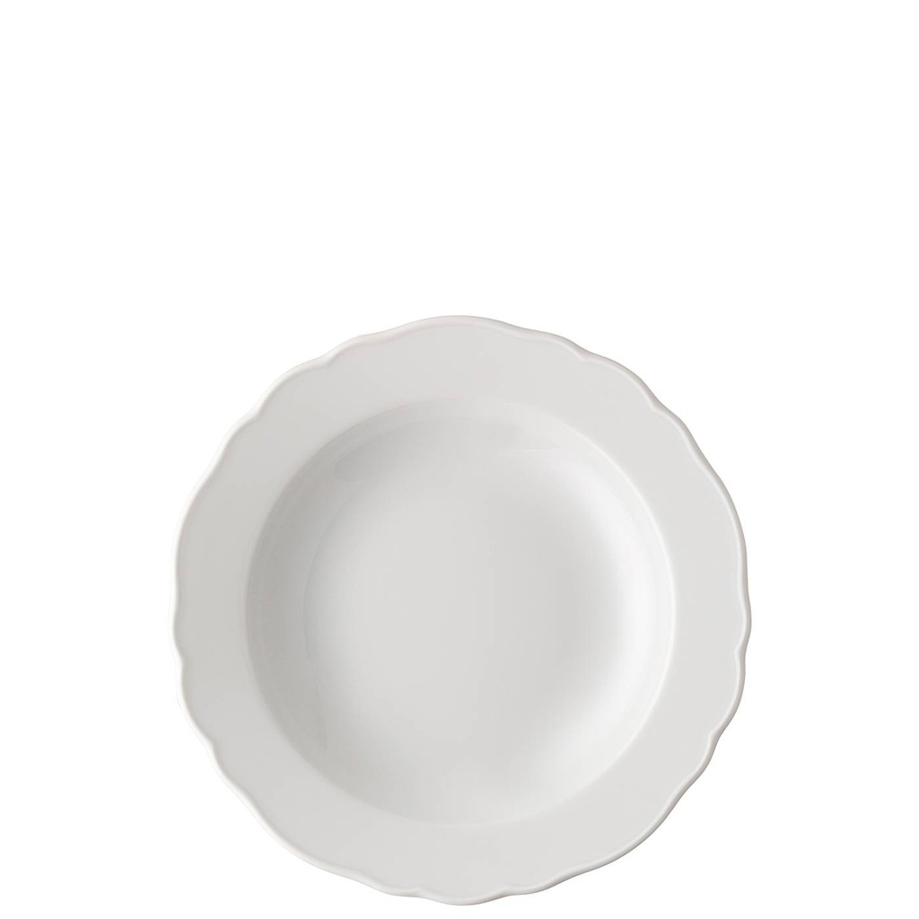 Hutschenreuther Maria Theresia Weiss Suppenteller mit Fahne 21 cm