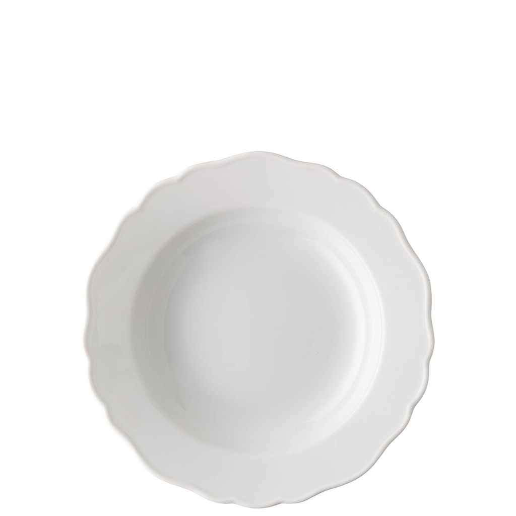 Hutschenreuther Maria Theresia Weiss Suppenteller mit Fahne 23 cm