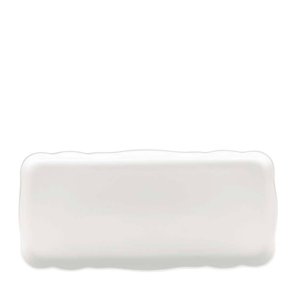 Hutschenreuther Maria Theresia Weiss Kuchenplatte rechteckig 33 x 15,5 cm