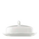 Hutschenreuther Maria Theresia Weiss Butterdose Deckel 15 cm