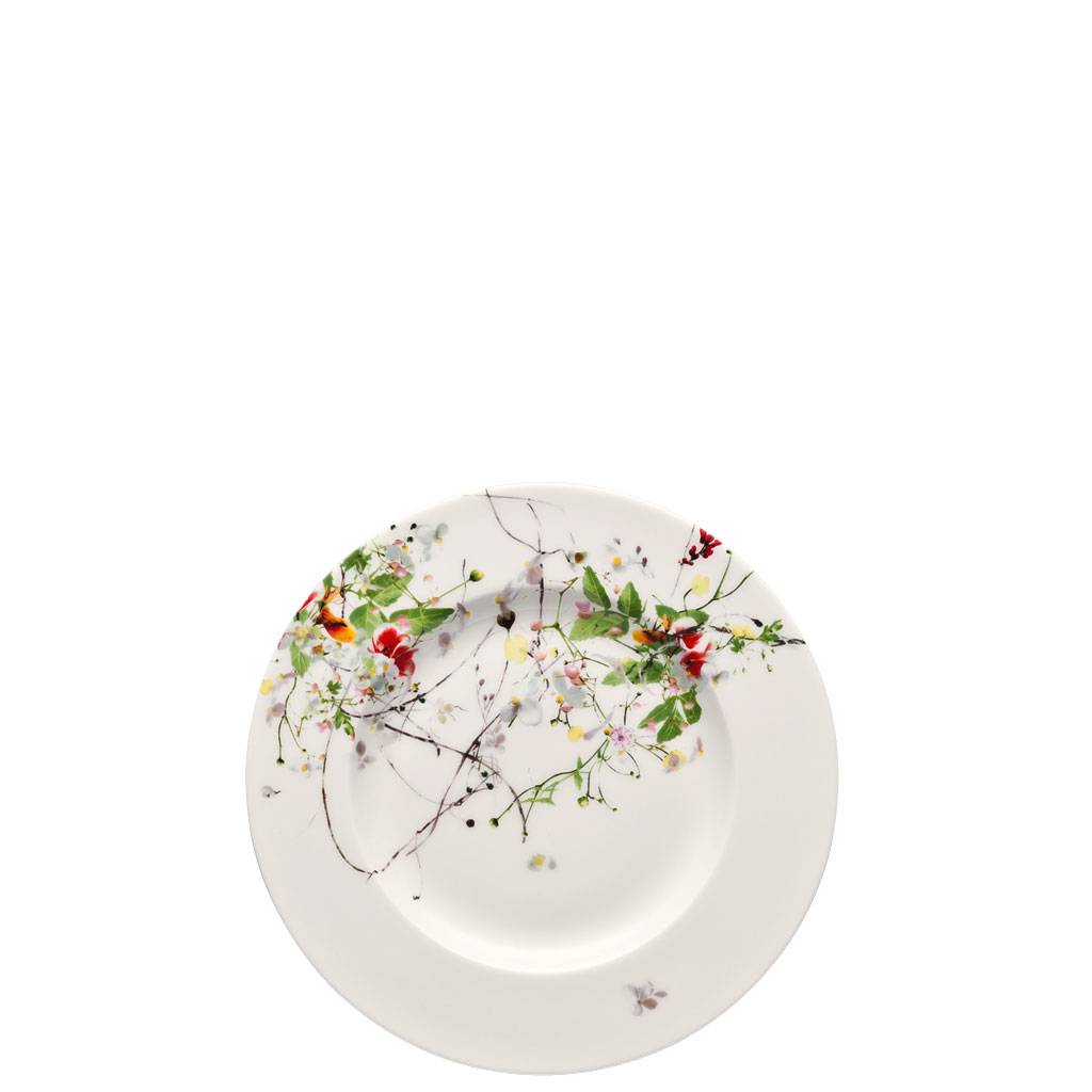Rosenthal Brillance Fleurs Sauvages Frühstücksteller mit Fahne 19 cm