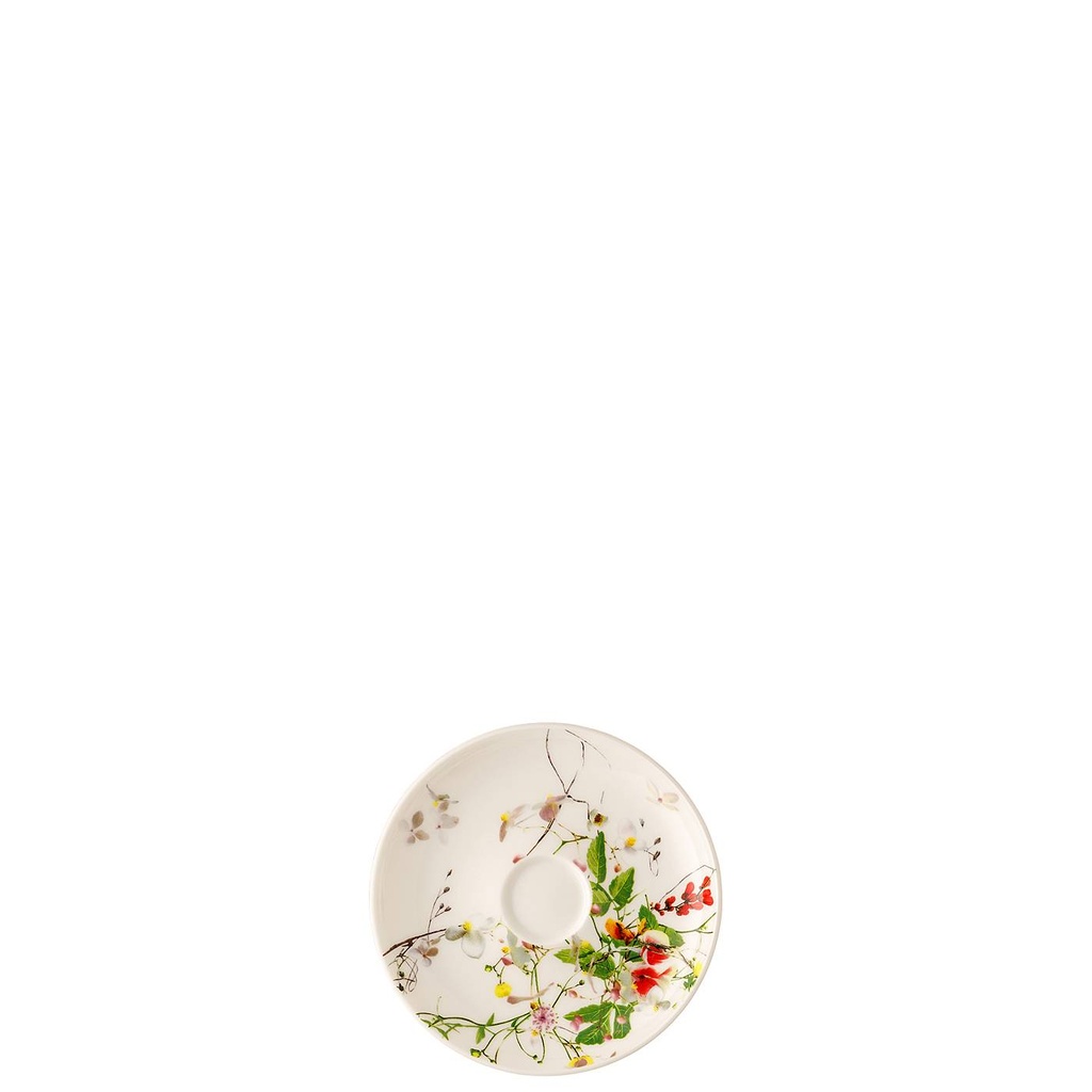 Rosenthal Brillance Fleurs Sauvages Espresso-Untertasse/Cappuccino 11 cm