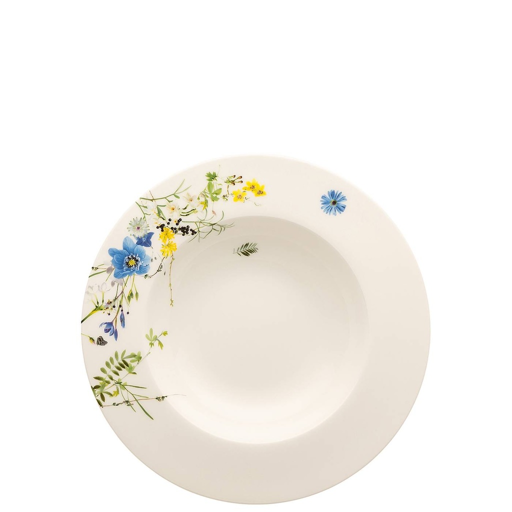 Rosenthal Brillance Fleurs des Alpes Suppenteller mit Fahne 23 cm