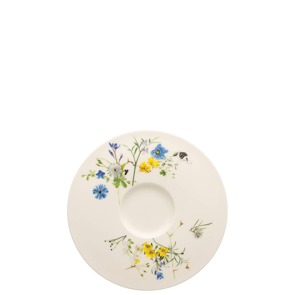 Rosenthal Brillance Fleurs des Alpes Suppen-Untertasse 19 cm