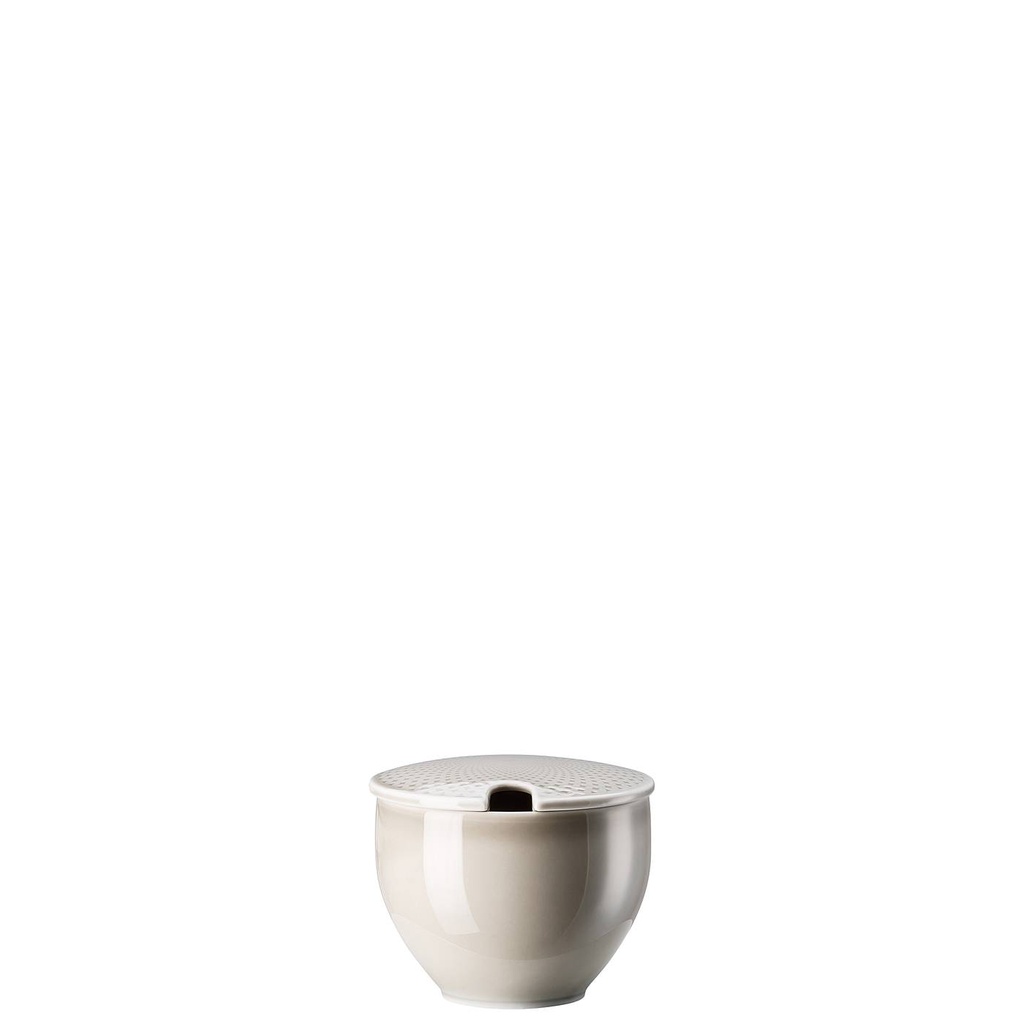 Rosenthal Junto Pearl Grey Zuckerdose mit Einschnitt 0,28 L