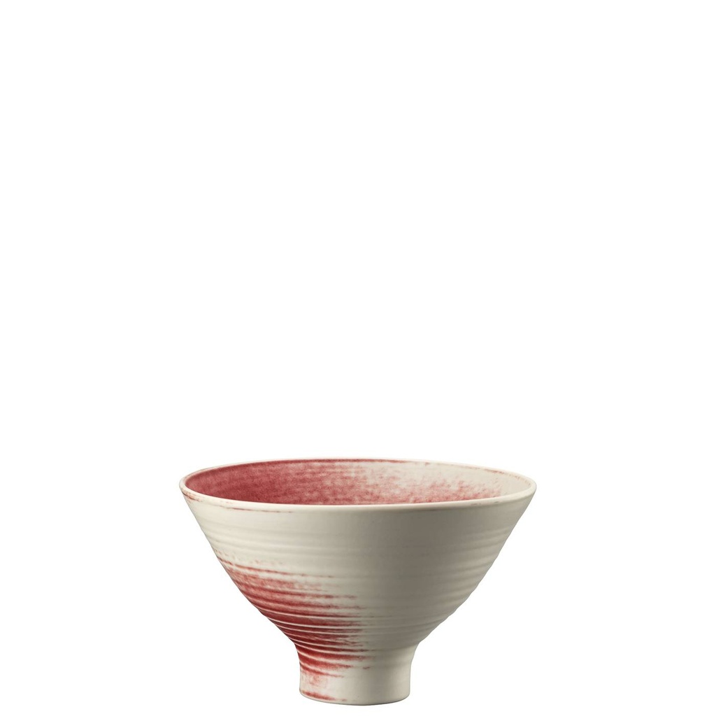 Rosenthal Bloom Scarlet Schale auf Fuß 17 cm