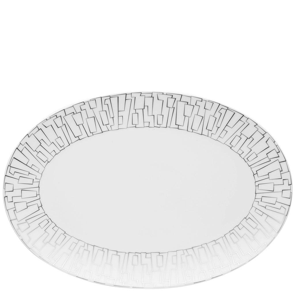 Rosenthal TAC Gropius Skin Platin Platte 34 cm