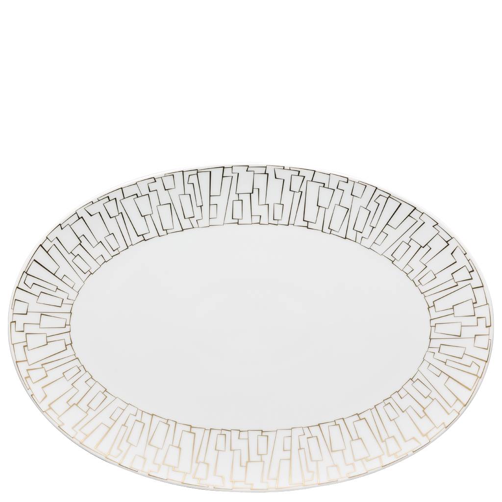 Rosenthal TAC Gropius Skin Gold Platte 34 cm