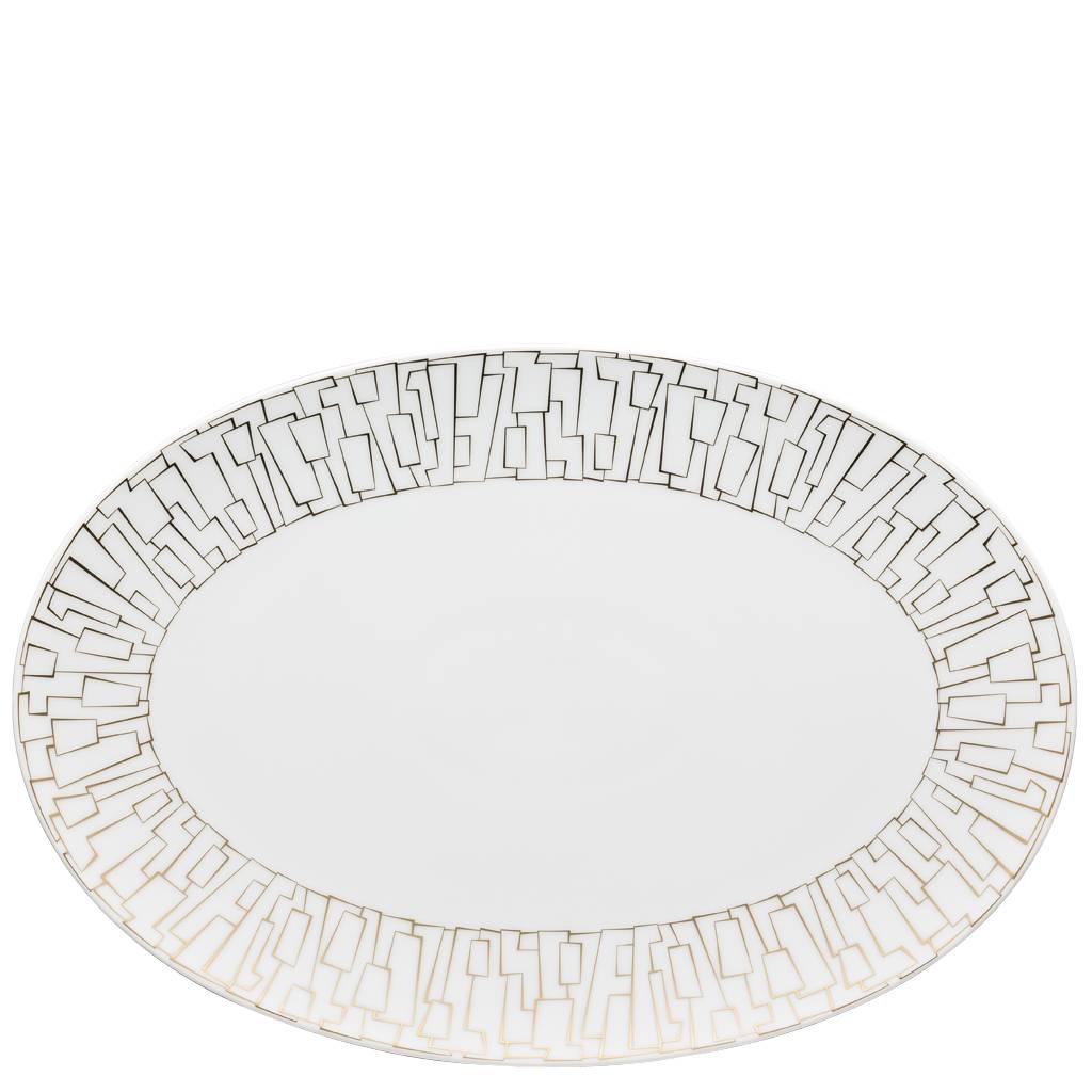 Rosenthal TAC Gropius Skin Gold Platte 34 cm